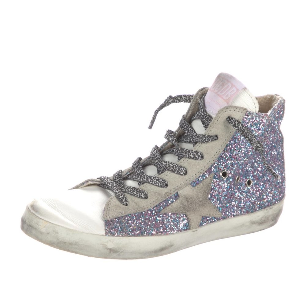 Golden Goose Glitter Slides